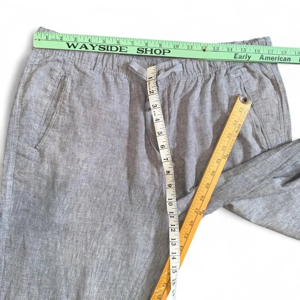 Tasso Elba Linen Blend Gray Summer Trousers Men’s XL Coastal Preppy Wedding